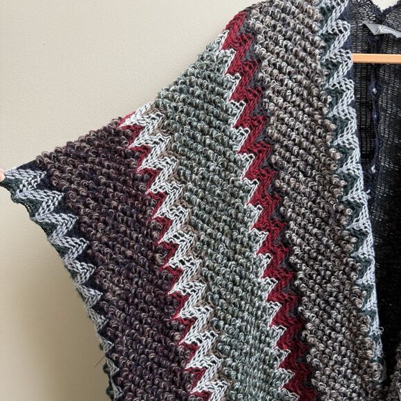 Natural Reflections Poncho Cape Open Front Cape boho Soft Cozy Wrap One Size - Picture 3 of 6